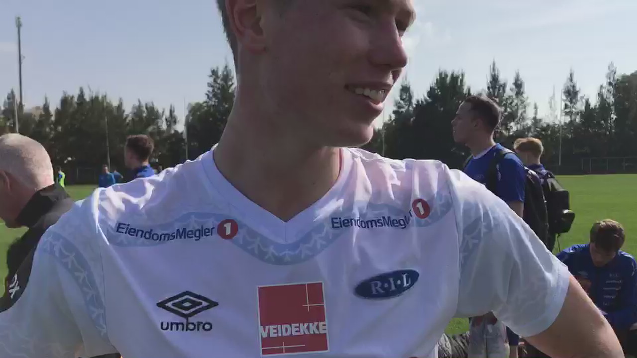 Heggem etter treningskampen mot Godset